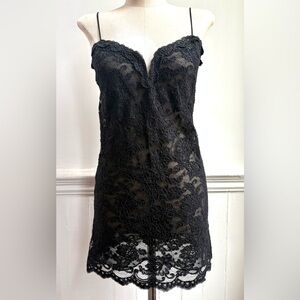 1990s ❤️‍🔥 Vintage 90s Victoria’s Secret GOLD LABEL Black Lace Negligee nightie